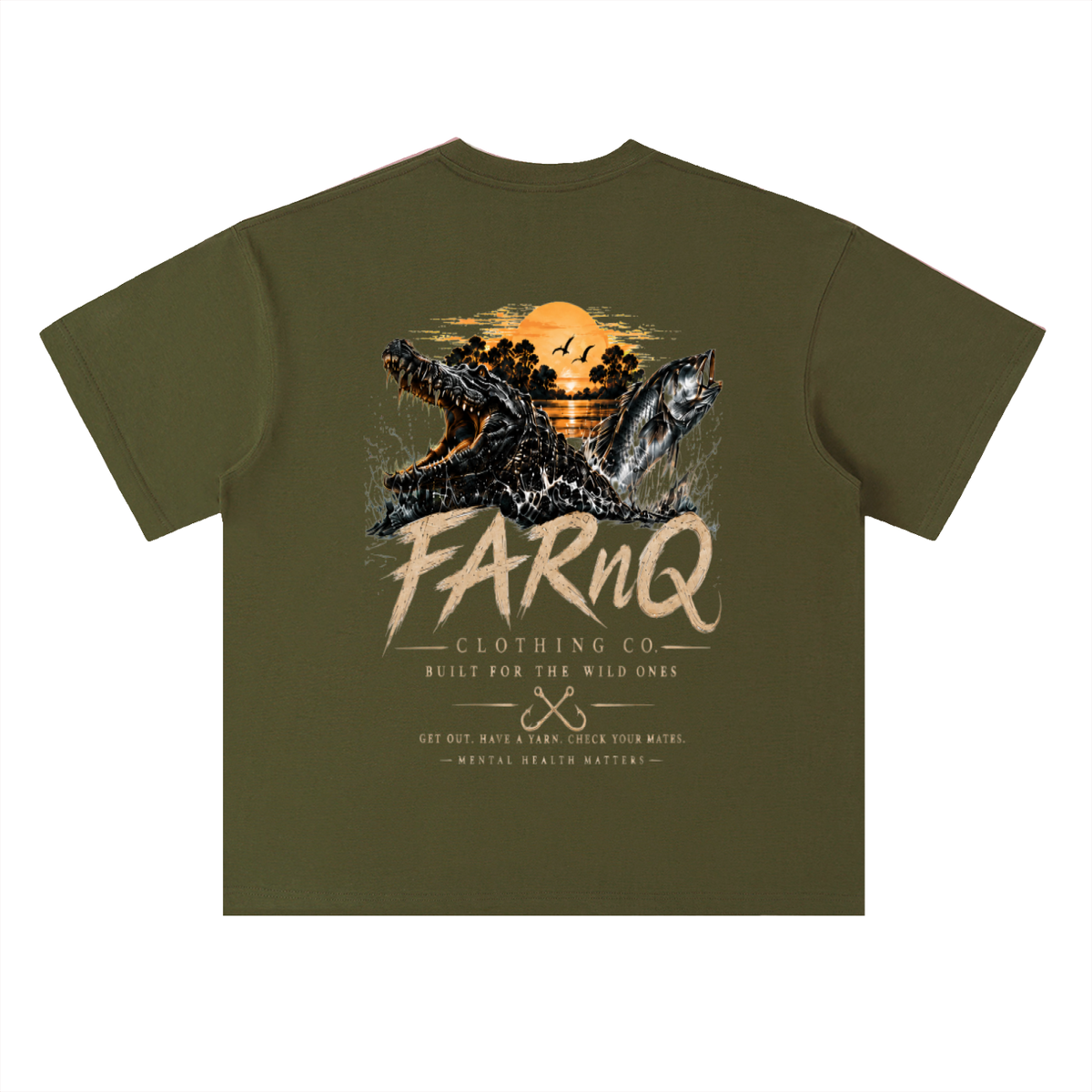 Heavyweight Drop Shoulder Cotton T-Shirt